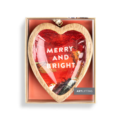 Artlifting Heart Ornament-Warm Winter Heart - Smockingbird's Unique Gifts