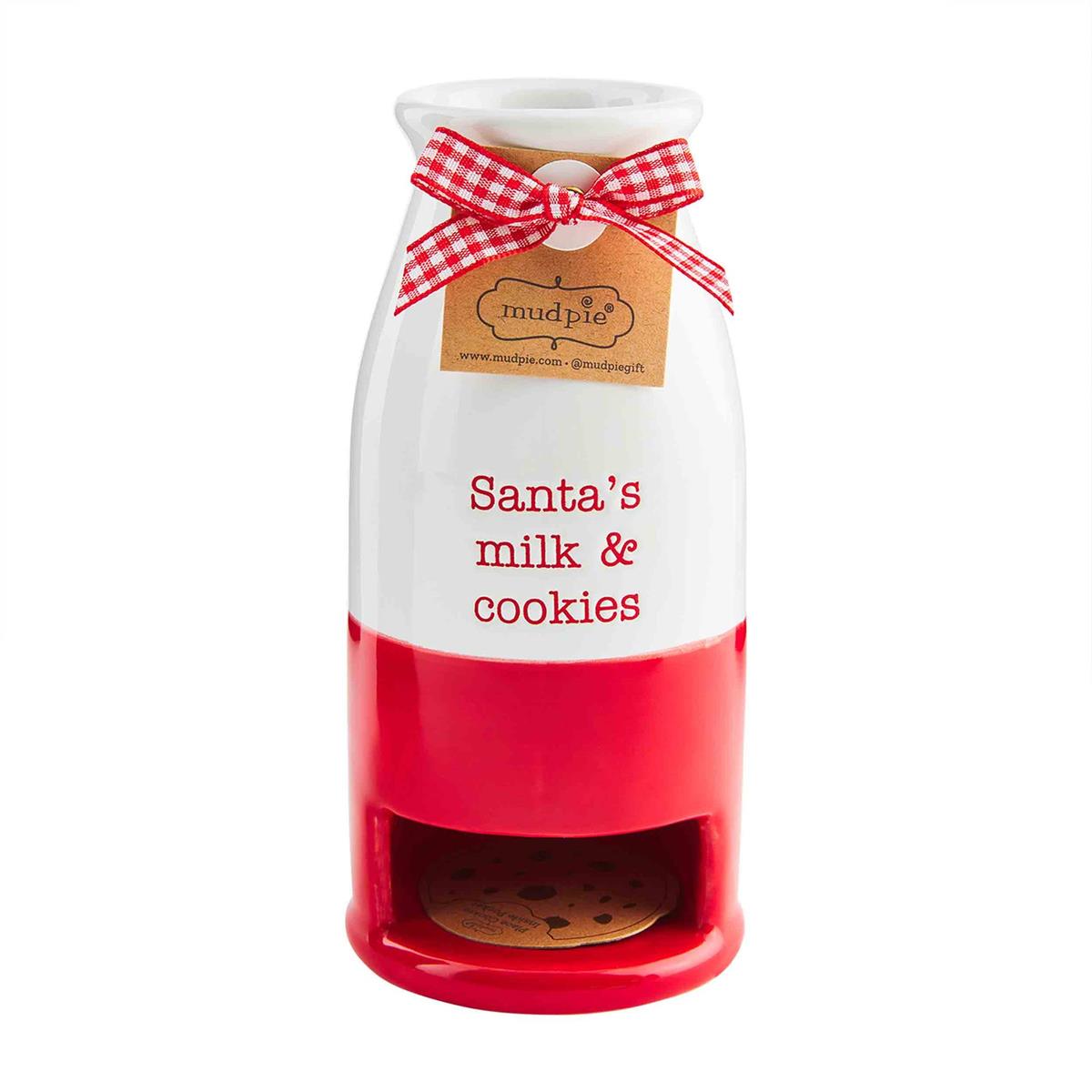 Santa Milk & Cookie Bottle Set