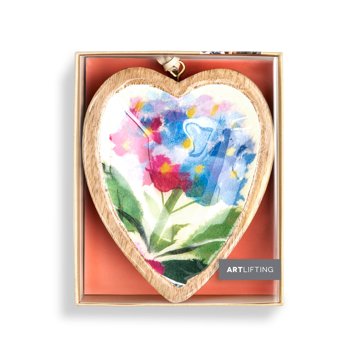 Artlifting Heart Ornament-Hydrangea Ajisai - Smockingbird's Unique Gifts