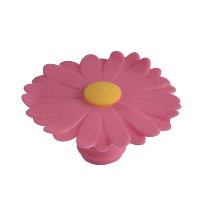 Charles Viancin Pink Daisy Silicone Bottle Stopper - Smockingbird's