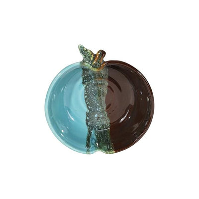 Clay in Motion Ocean Tide Small Apple bowl - Smockingbird's
