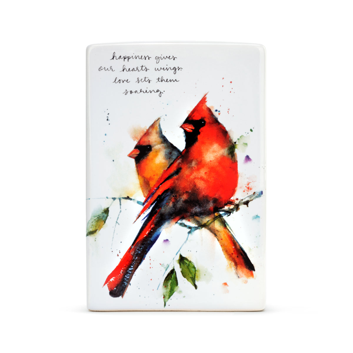 Dean Crouser Cardinal Pair Ceramic Plaque - Smockingbird's Unique Gifts