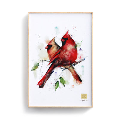 Dean Crouser Cardinal Pair Wall Art - Smockingbird's Unique Gifts