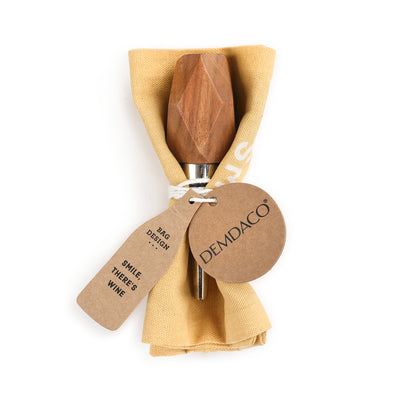 Demdaco Smile Wine Bottle Bag and Stopper - Smockingbird's