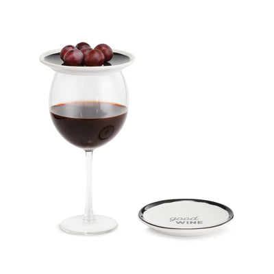 Demdaco Good Food Good Wine Appetizer Plates - Smockingbird's