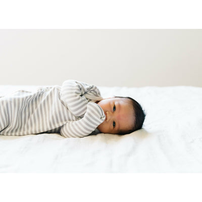 Everest Newborn Knit Knotted Gown on Baby - Smockingbird's