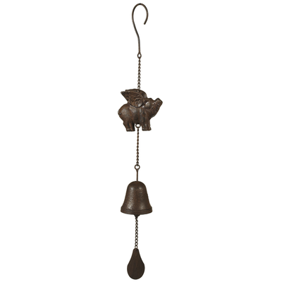 Flying Pig Iron Bell Wind Chime - Smockingbird's Unique Gifts