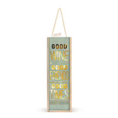 Good Wine & Good Friends Lantern - Smockingbird's Unique Gifts