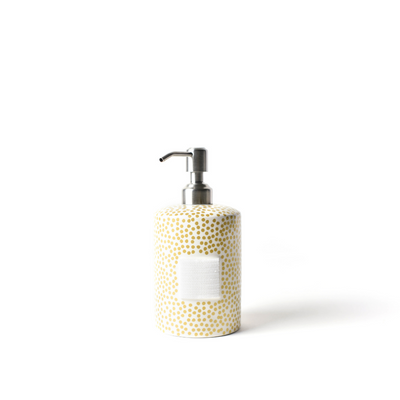 Happy Everything Gold Small Dot Mini Cylinder-soap-Pump - Smockingbird's