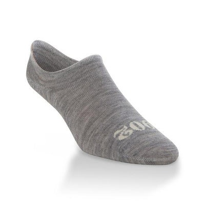 Heather Grey Luxe Wool No-Show Socks - Smockingbird's