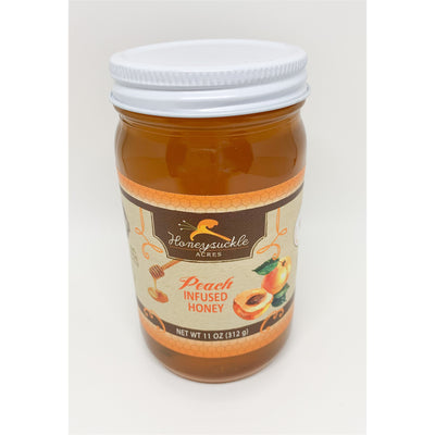 Honeysuckle Acres Peach Infused Honey - Smockingbird's