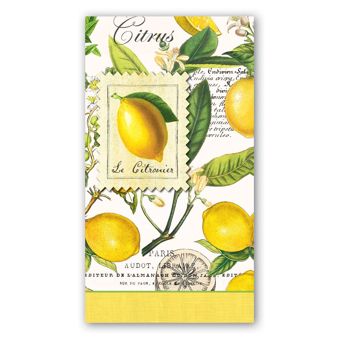 Lemon basil hostess napkins - Smockingbird's Unique Gifts