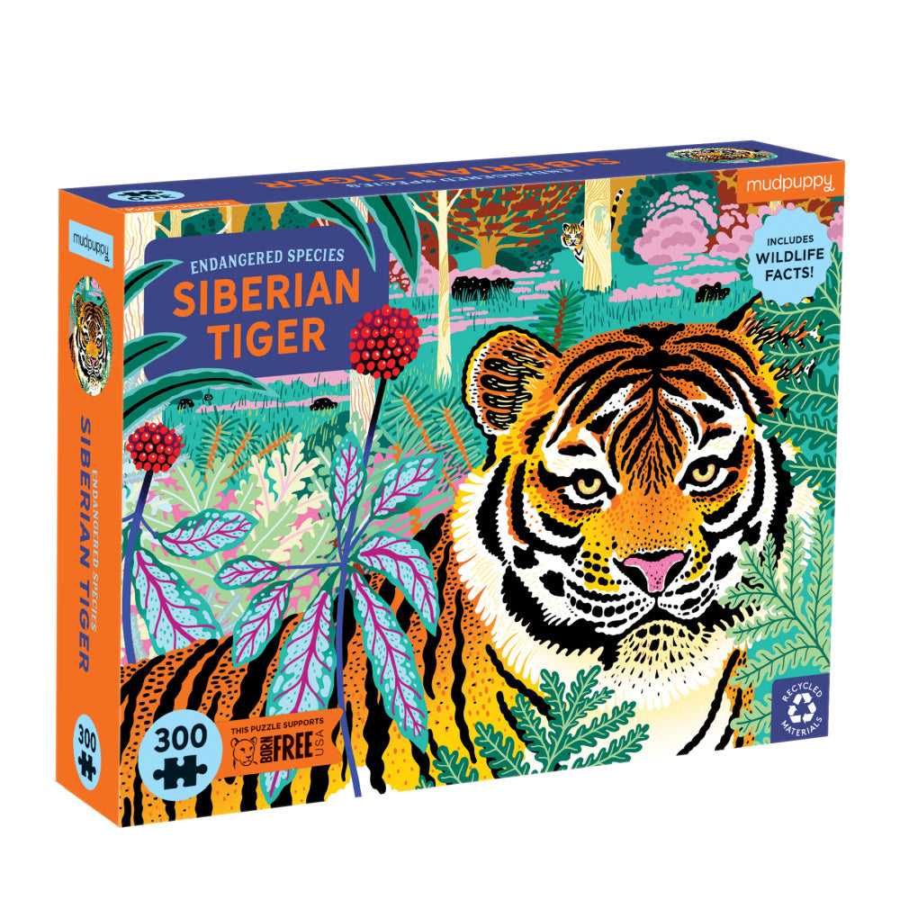 Mudpuppy Siberian Tiger 300 Piece Puzzle - Smockingbird's