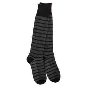 World’s Softest®️ Weekend Collection Black Multi Stripe Knee High Socks - Smockingbird's