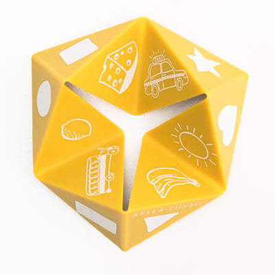 Yellow Beginner Spinner with Icons by Bella Tunno - Smockingbird's Unique Gifts