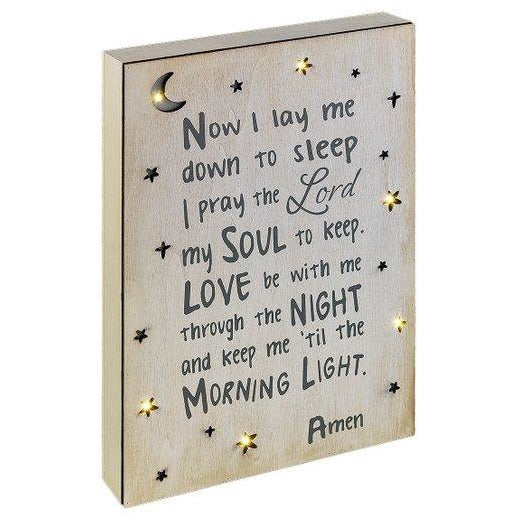 Now I lay me down to sleep light-up plaque - Smockingbird's